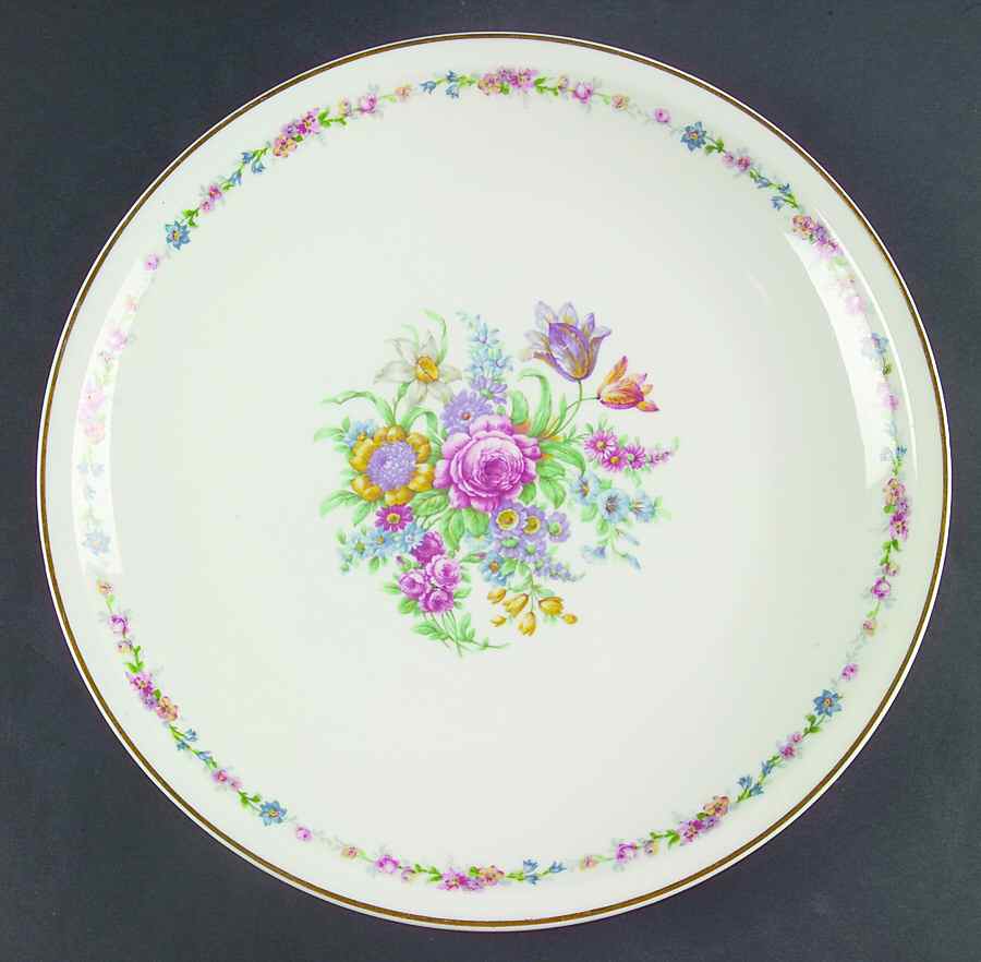 Montrose (White Background) 12" Chop Plate (Round Platter) by Haviland-1