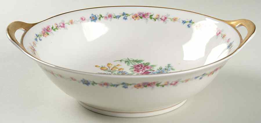 Montrose (White Background) 10" Round Vegetable Bowl by Haviland-1