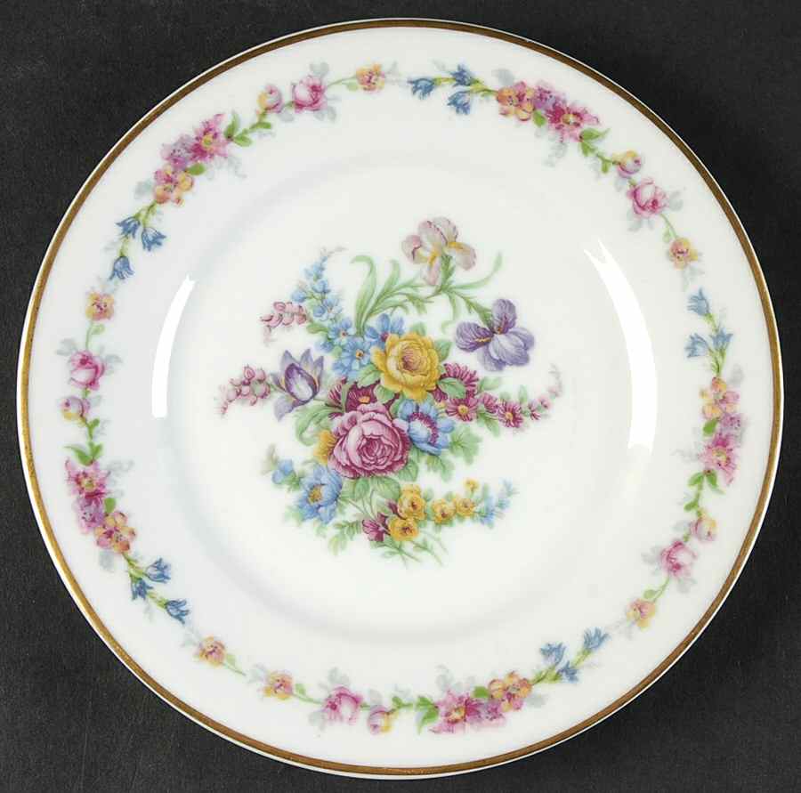 Montrose (White Background) Bread & Butter Plate by Haviland-1