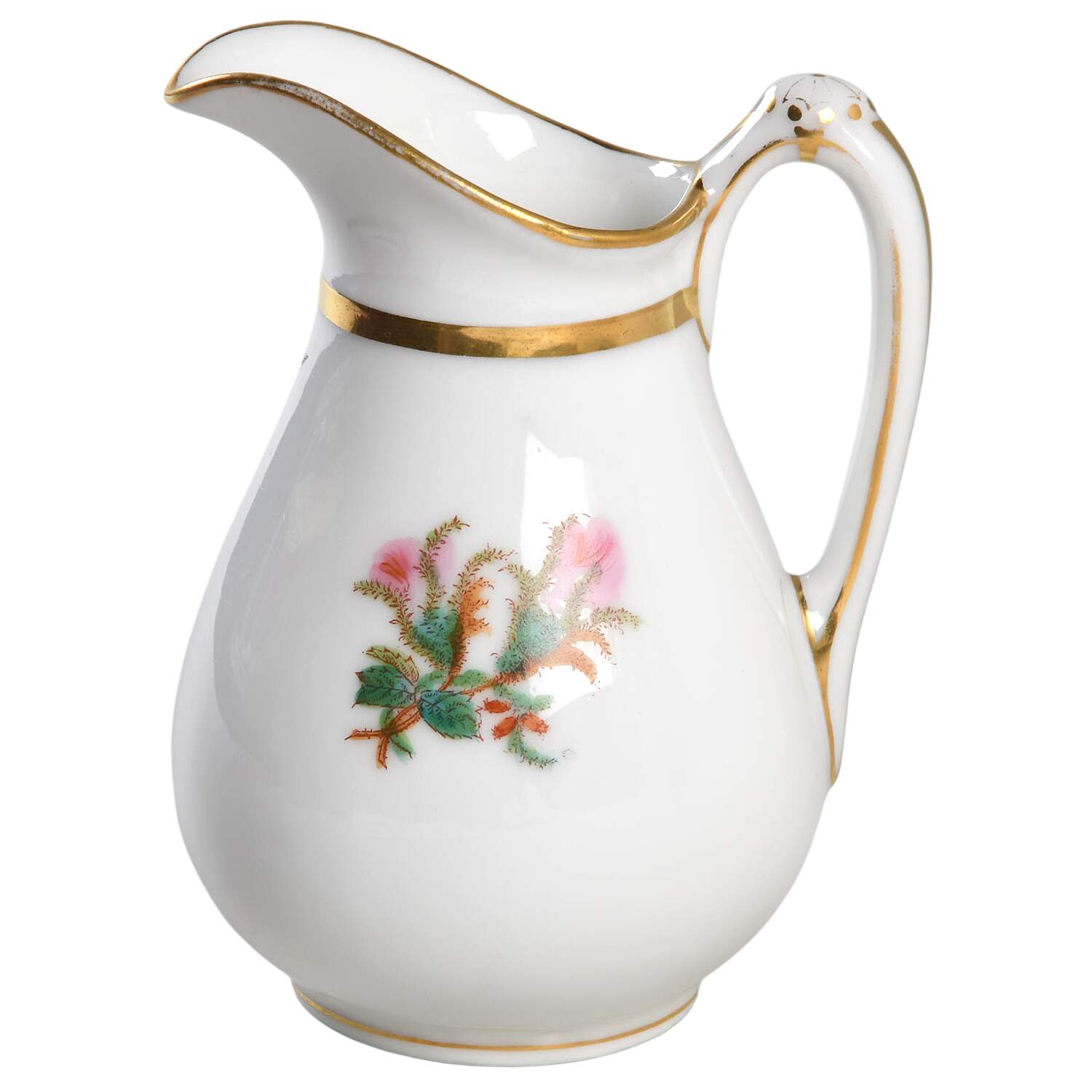 Moss Rose (Thick Gold Trim) Creamer by Haviland-1