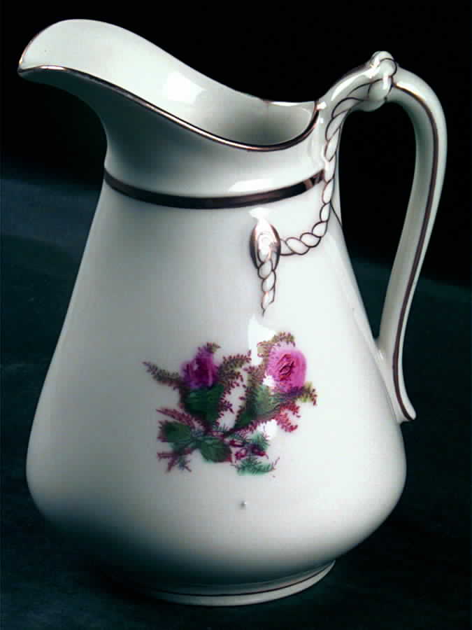 Moss Rose (Thick Gold Trim) Creamer by Haviland-1