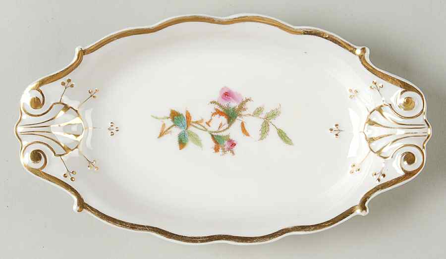 Moss Rose (Thick Gold Trim) Relish by Haviland-1