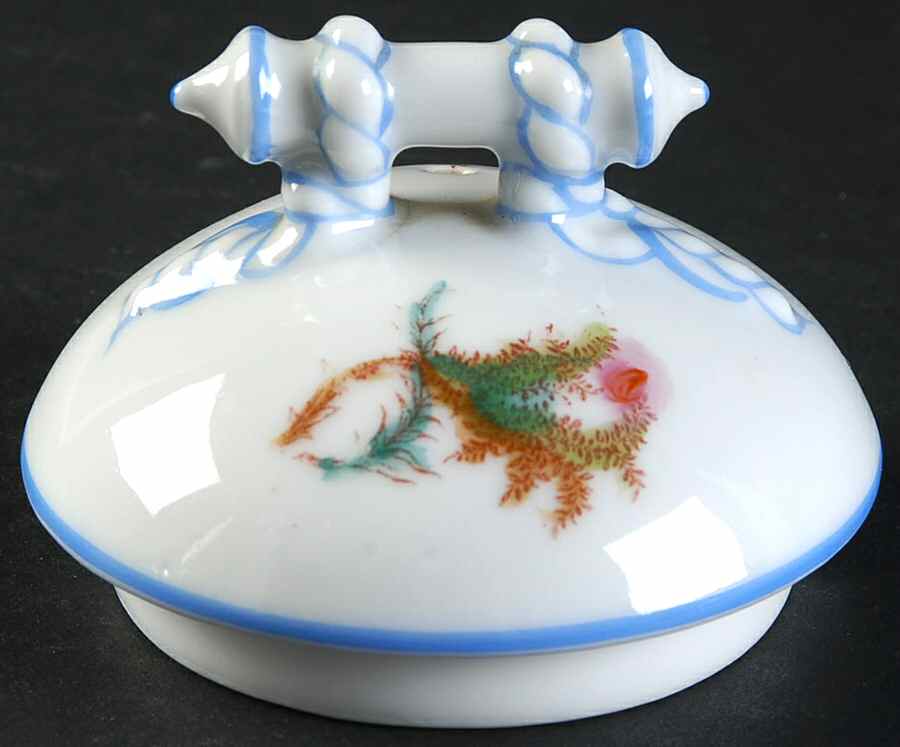 Moss Rose (Blue Trim) Lid for Coffee Pot by Haviland-1