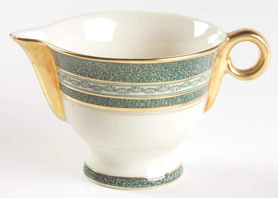 Mosaic Blue Green Creamer by Haviland-1
