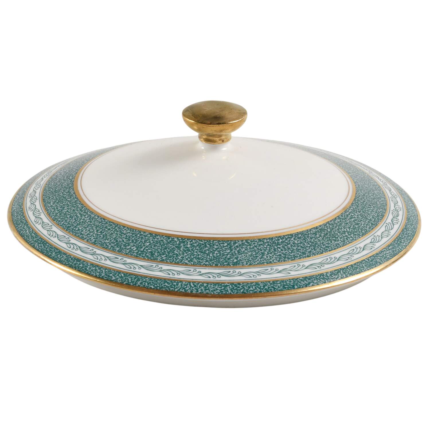 Mosaic Blue Green Lid for Round Vegetable by Haviland-1