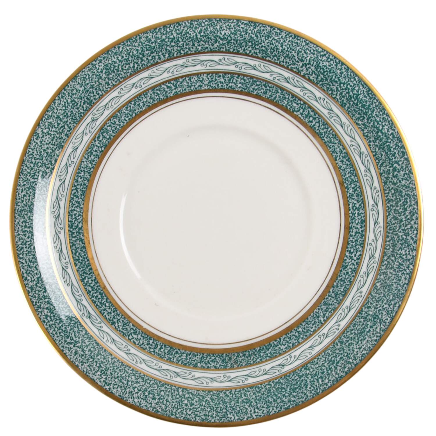 Mosaic Blue Green Saucer for Cream Soup Bowl by Haviland-1