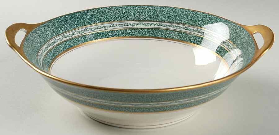 Mosaic Blue Green 10" Round Vegetable Bowl by Haviland-1