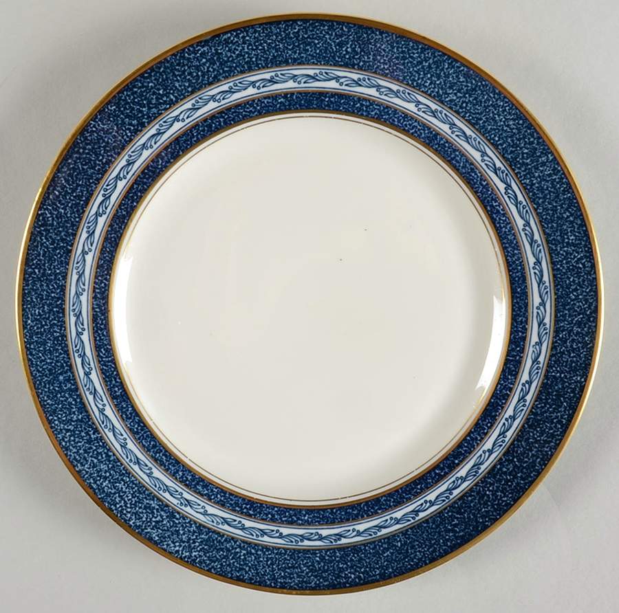 Mosaic Cobalt Blue Luncheon Plate by Haviland-1