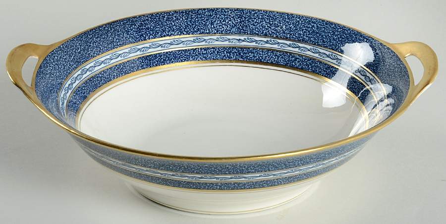 Mosaic Cobalt Blue 10" Round Vegetable Bowl by Haviland-1