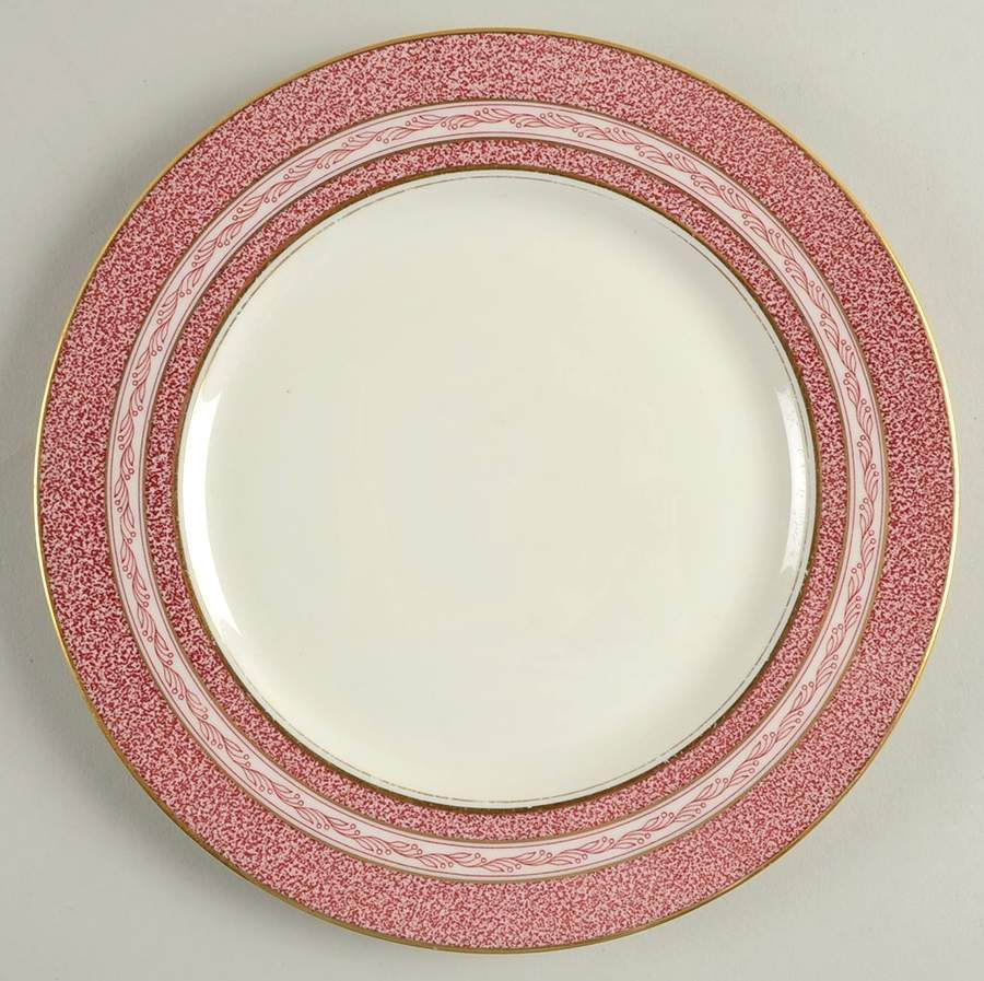Mosaic Red Luncheon Plate by Haviland-1