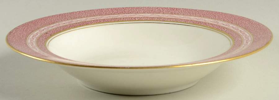 Mosaic Red Rim Soup Bowl by Haviland-1