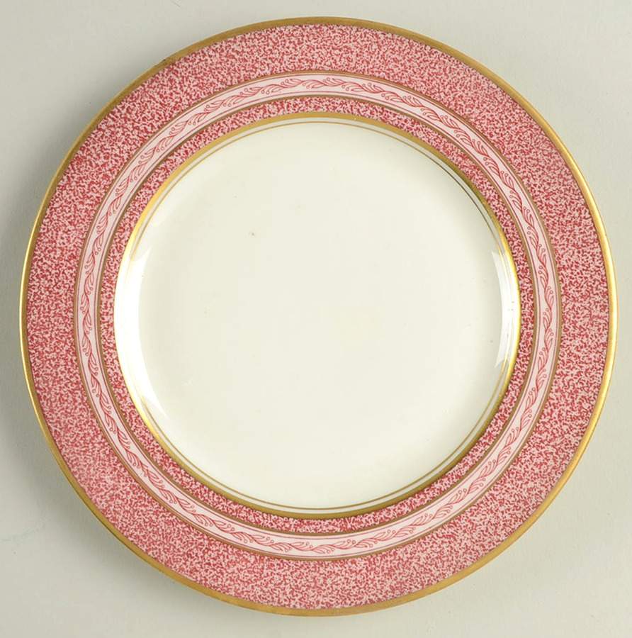 Mosaic Red Bread & Butter Plate by Haviland-1