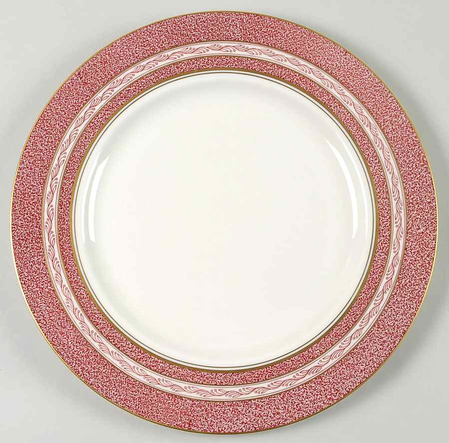 Mosaic Red Large Dinner Plate by Haviland-1