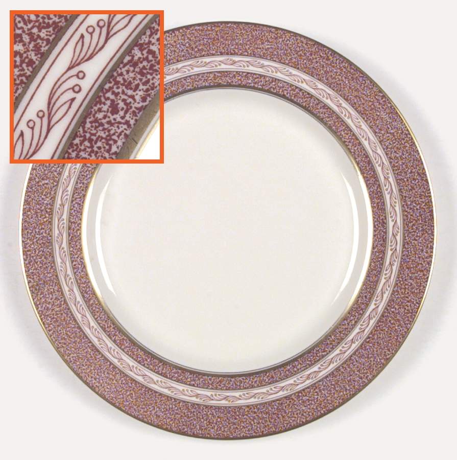 Mosaic Red Dinner Plate by Haviland-1