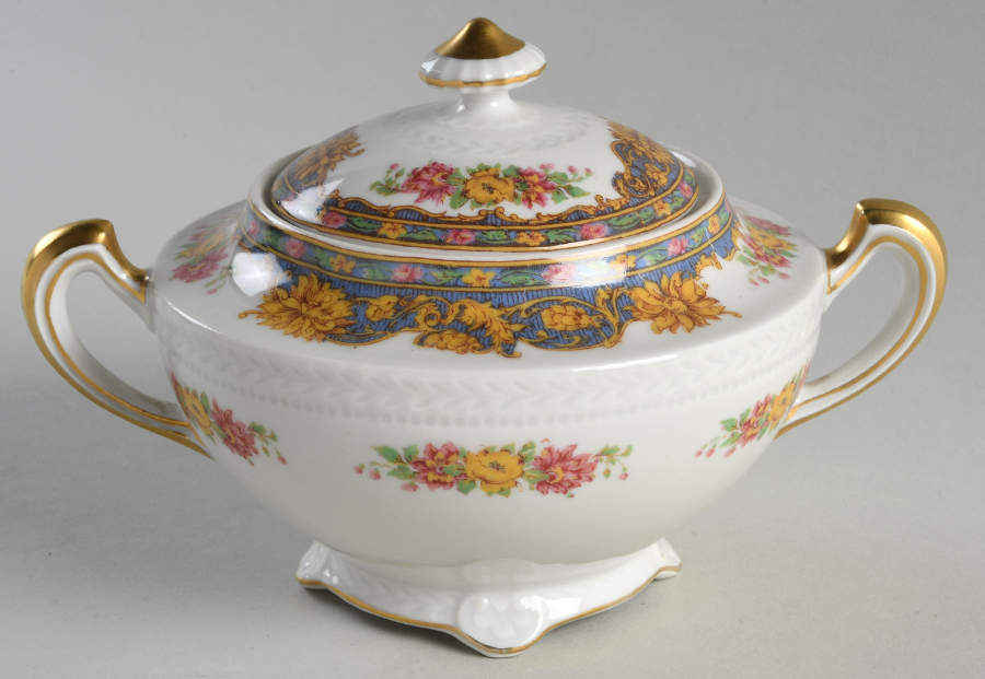 Mount Vernon Sugar Bowl & Lid by Haviland-1
