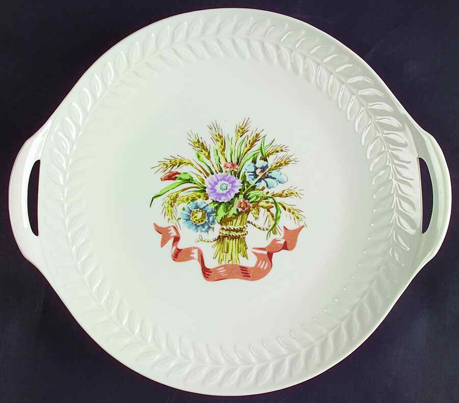 Mt. Vernon (NY, Regents Park) Handled Cake Plate by Haviland-1