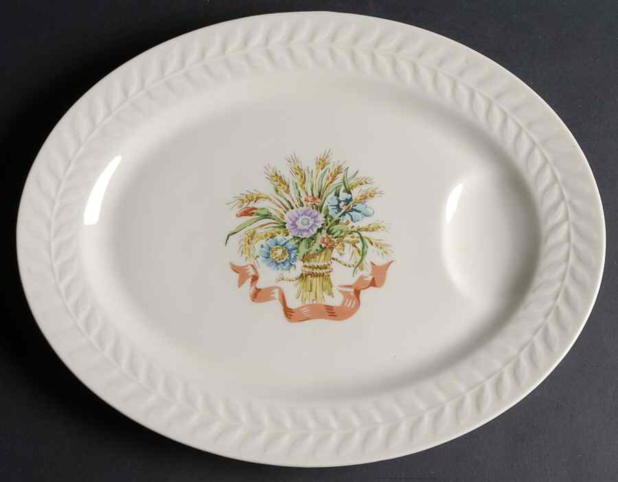 Mt. Vernon (NY, Regents Park) 13" Oval Serving Platter by Haviland-1