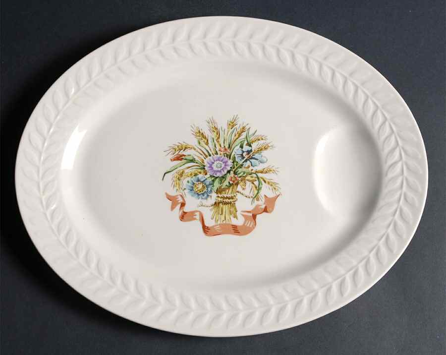 Mt. Vernon (NY, Greylock) 13" Oval Serving Platter by Haviland-1