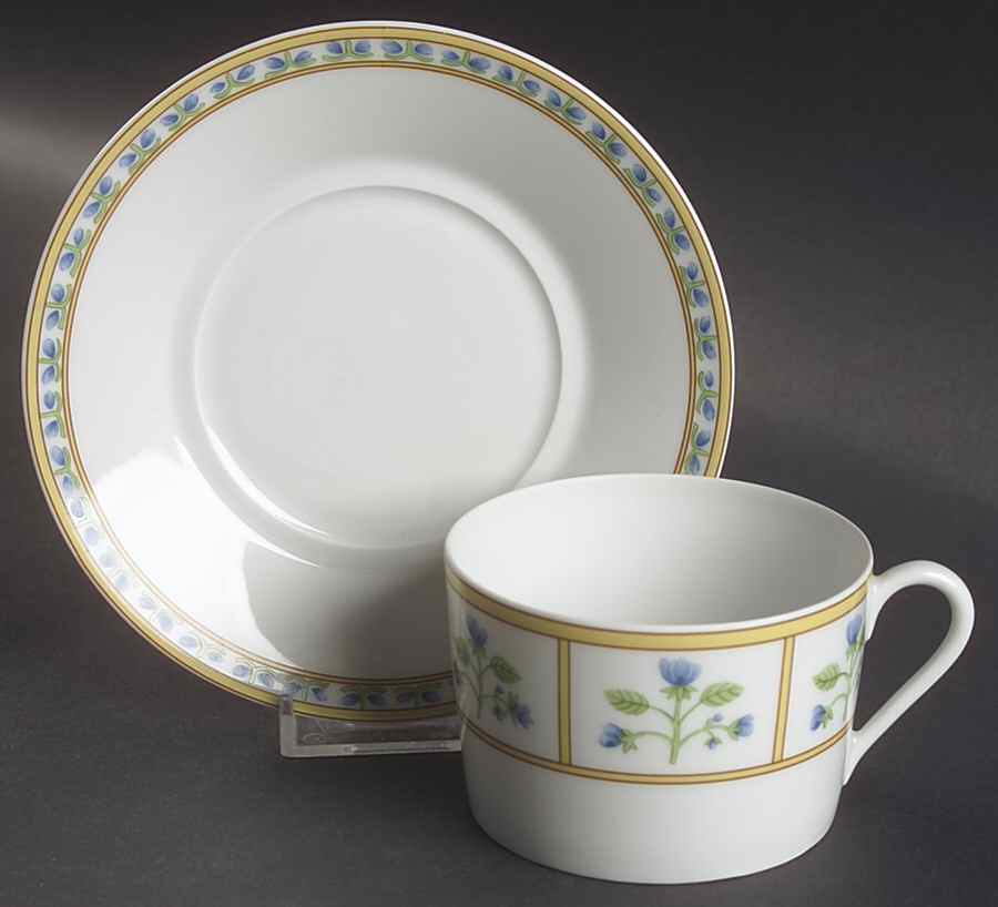 Muscadin Flat Cup & Saucer Set by Haviland-1