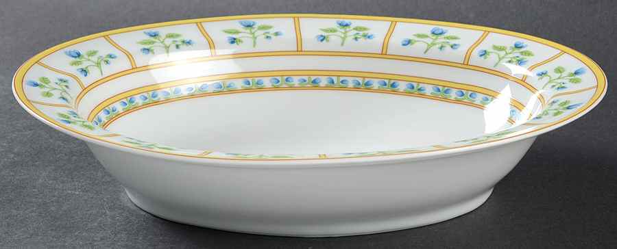 Muscadin 9" Oval Vegetable Bowl by Haviland-1
