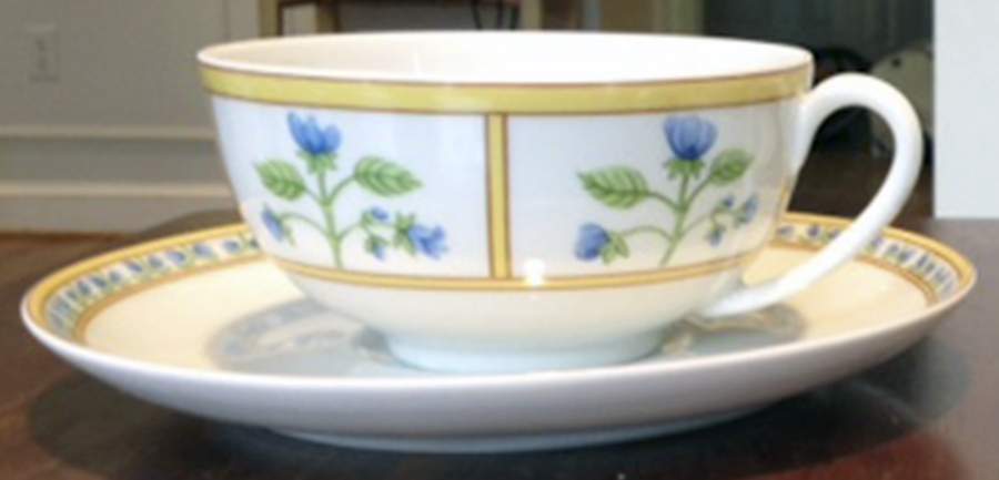 Muscadin Flat Cup & Saucer Set by Haviland-1