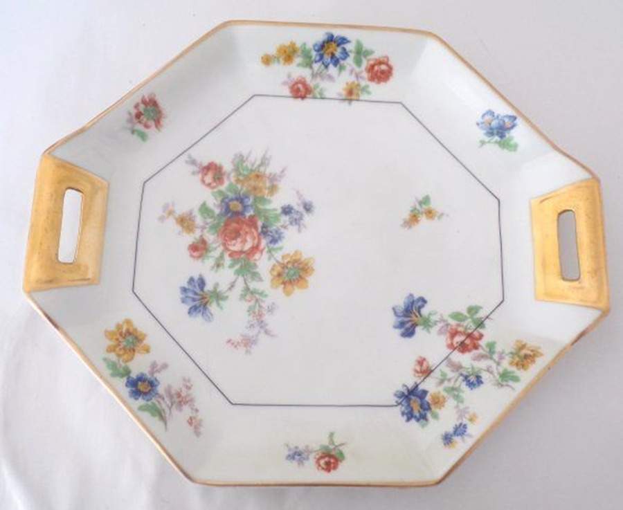 My Garden  Handled Cake Plate by Haviland-1
