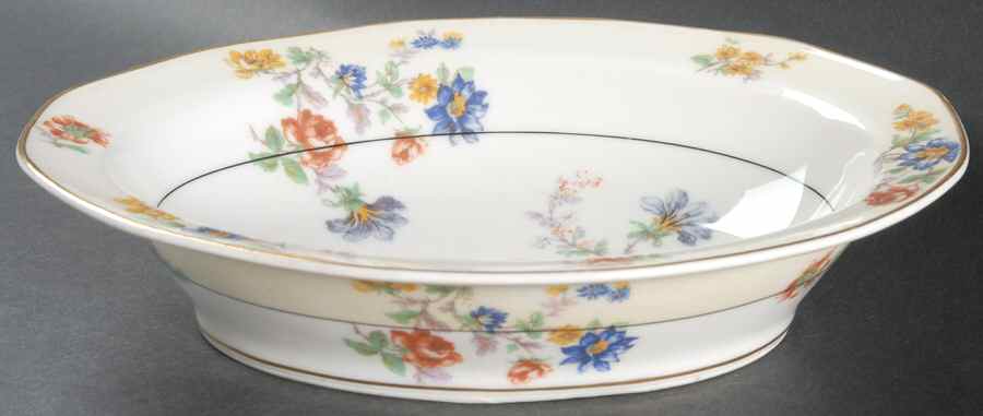 My Garden  9" Oval Vegetable Bowl by Haviland-1