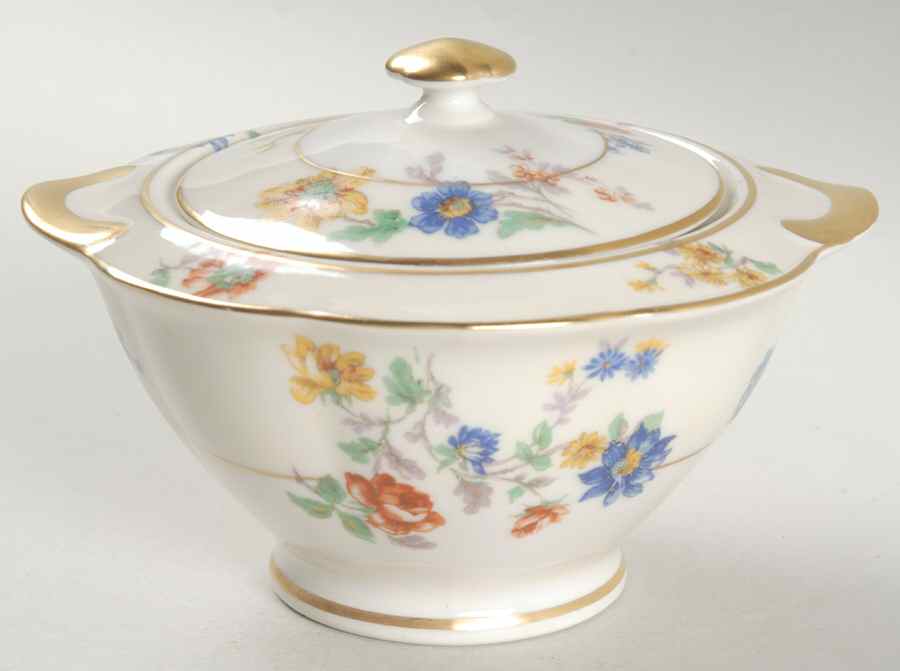 My Garden (Scalloped) Sugar Bowl & Lid by Haviland-1