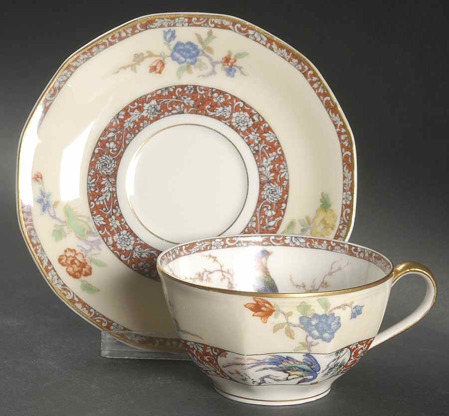 Nabob Flat Cup & Saucer Set by Haviland-1