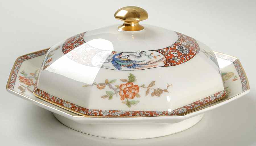 Nabob Round Covered Butter by Haviland-1