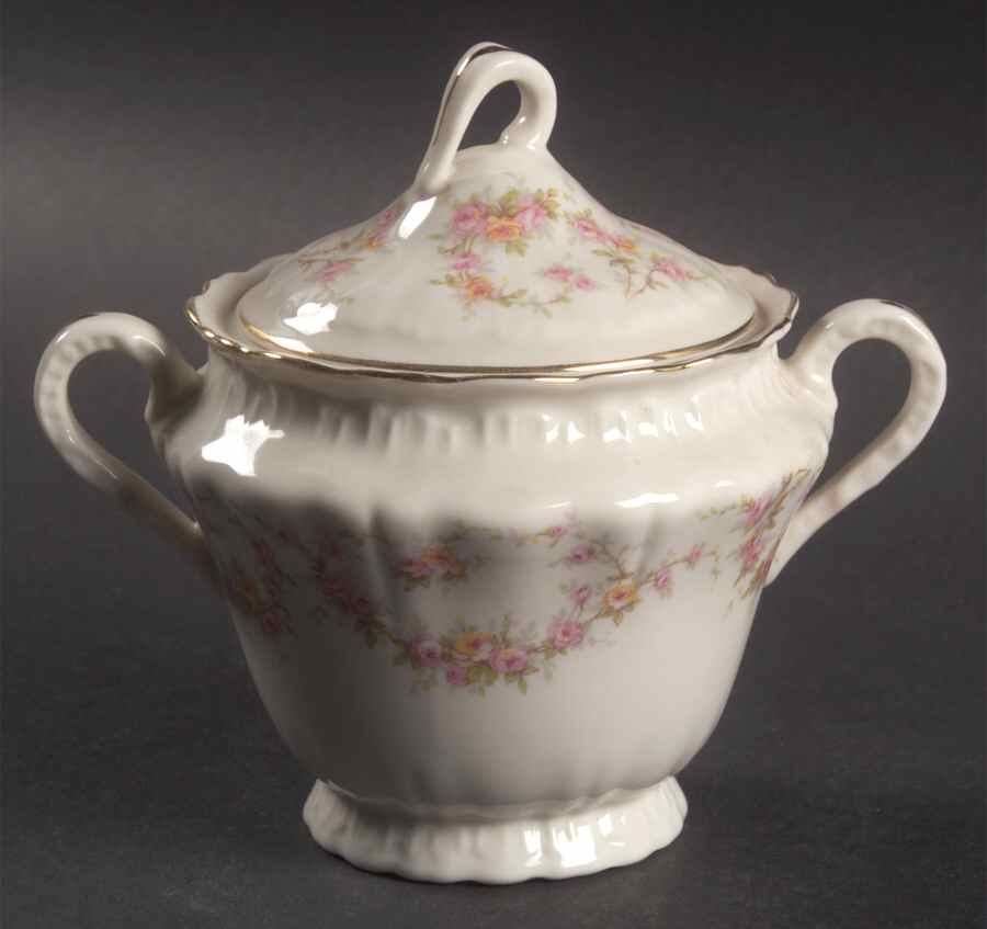 Naomi Sugar Bowl & Lid by Haviland-1