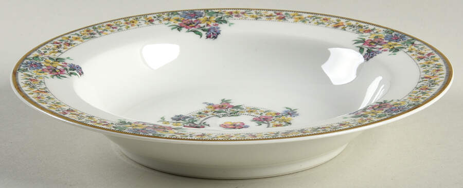 Narcissus Rim Soup Bowl by Haviland-1