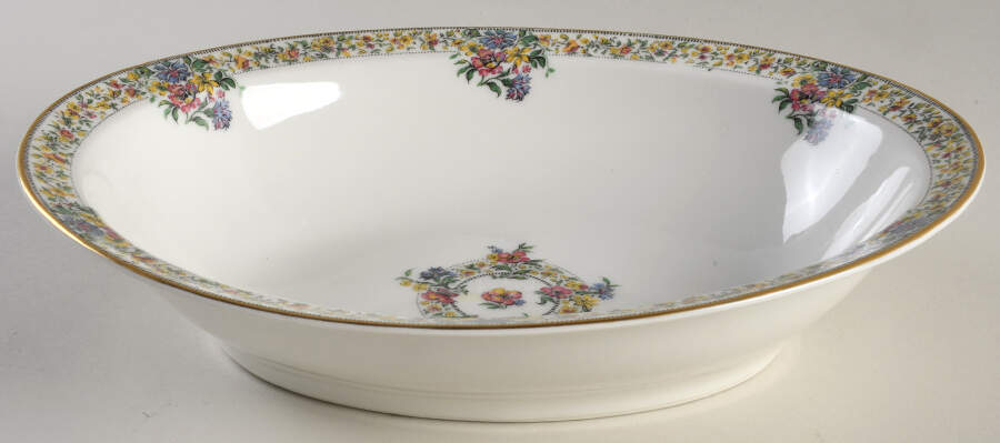 Narcissus 10" Oval Vegetable Bowl by Haviland-1