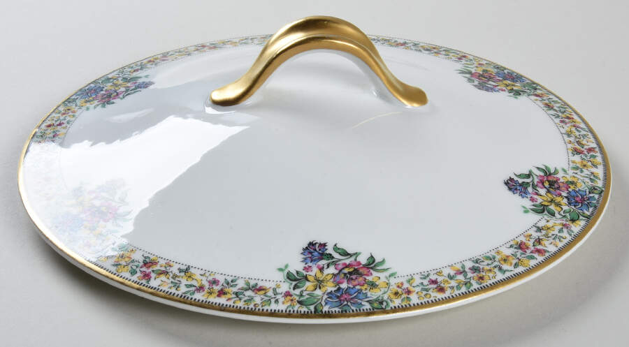 Narcissus Lid for Round Vegetable by Haviland-1