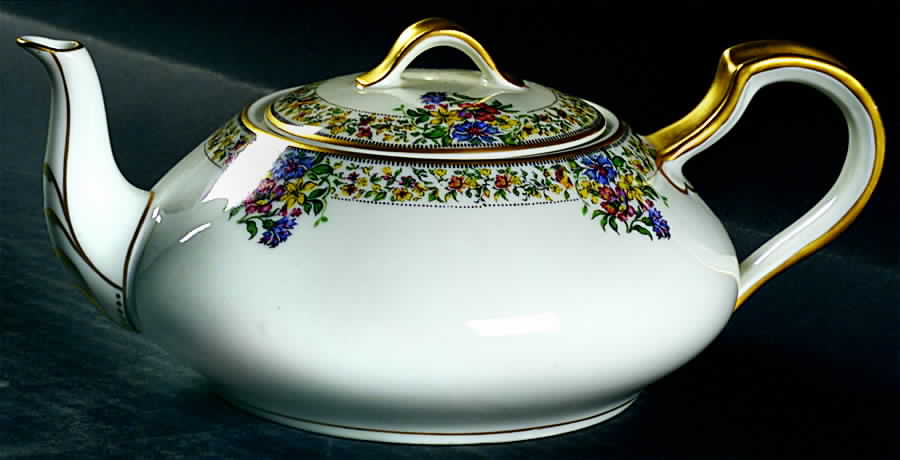 Narcissus Teapot & Lid by Haviland-1