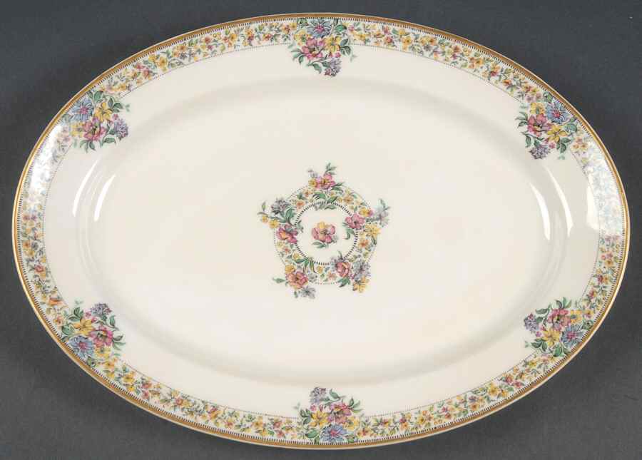 Narcissus 11" Oval Serving Platter by Haviland-1