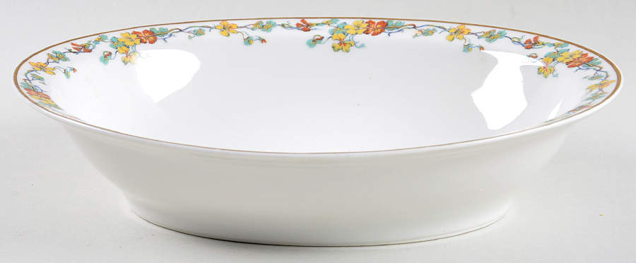 Nasturtium 9" Oval Vegetable Bowl by Haviland-1