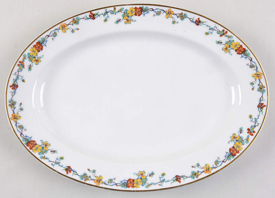 Nasturtium 11" Oval Serving Platter by Haviland-1