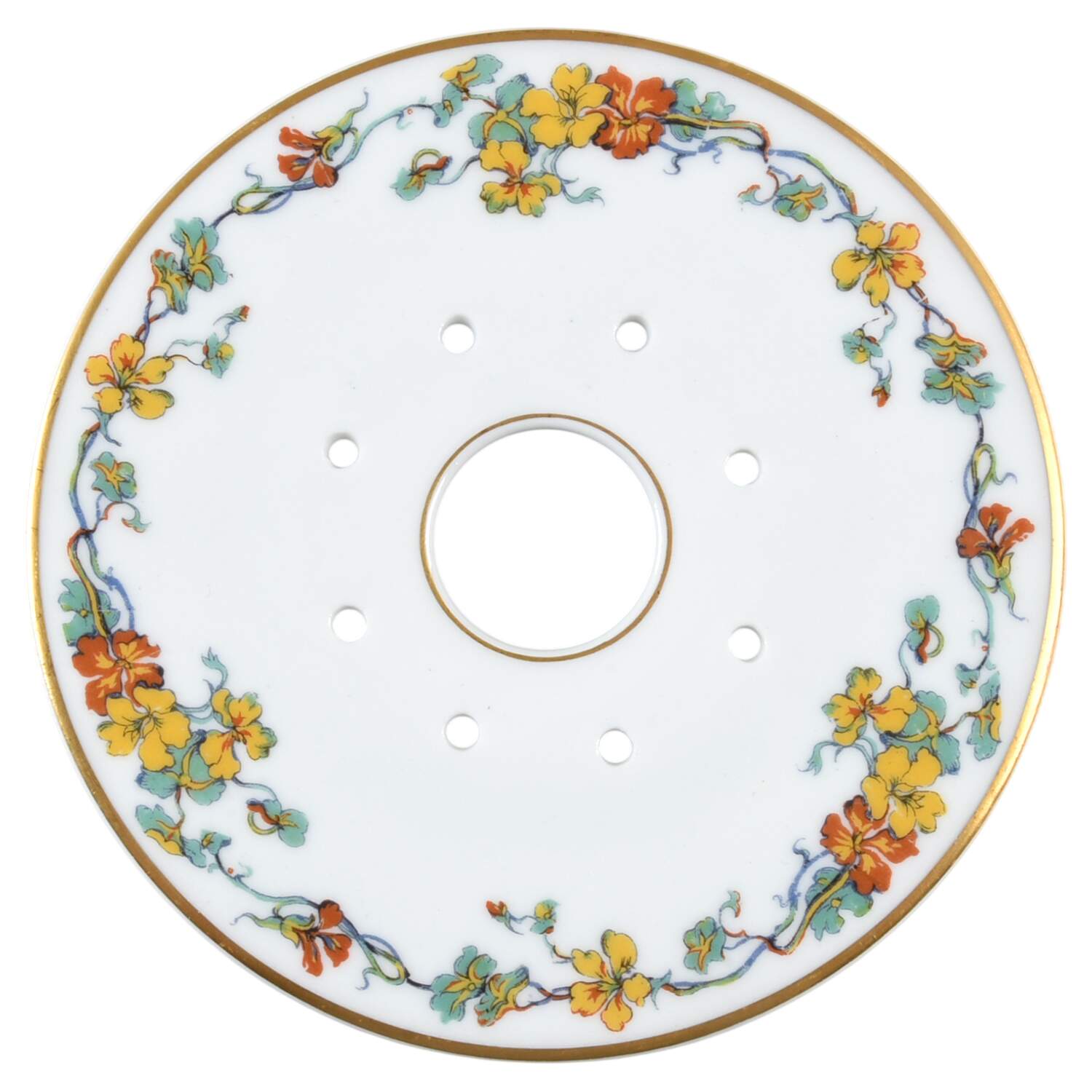 Nasturtium Strainer for Round Butter by Haviland-1