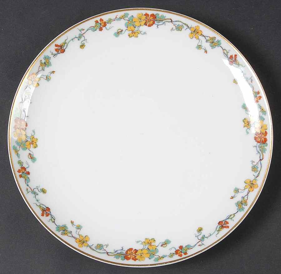 Nasturtium Coupe Salad Plate by Haviland-1