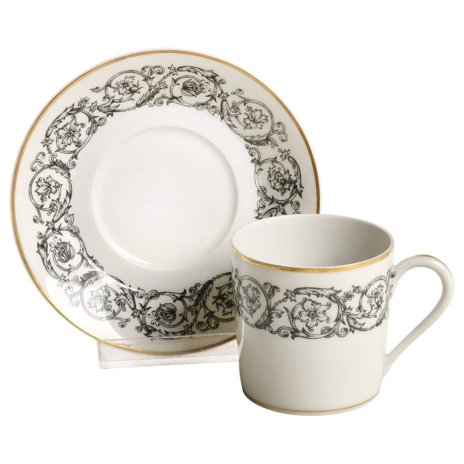 Navarre Flat Demitasse Cup & Saucer Set by Haviland-1