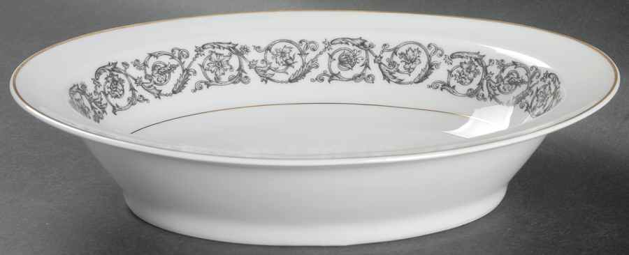 Navarre 9" Oval Vegetable Bowl by Haviland-1