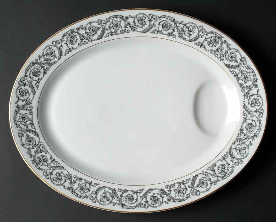 Navarre 13" Oval Serving Platter by Haviland-1
