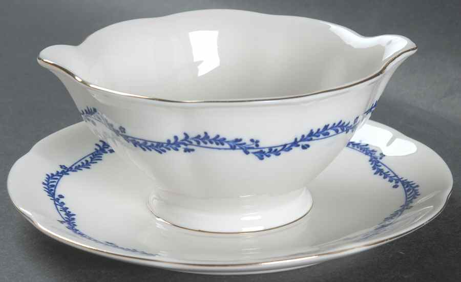 Nicolette Gravy Boat with Attached Underplate by Haviland-1
