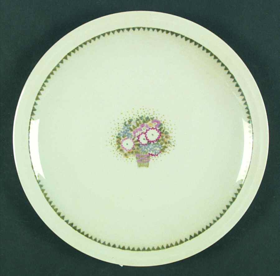 Nicole (Green Background) Dinner Plate by Haviland-1