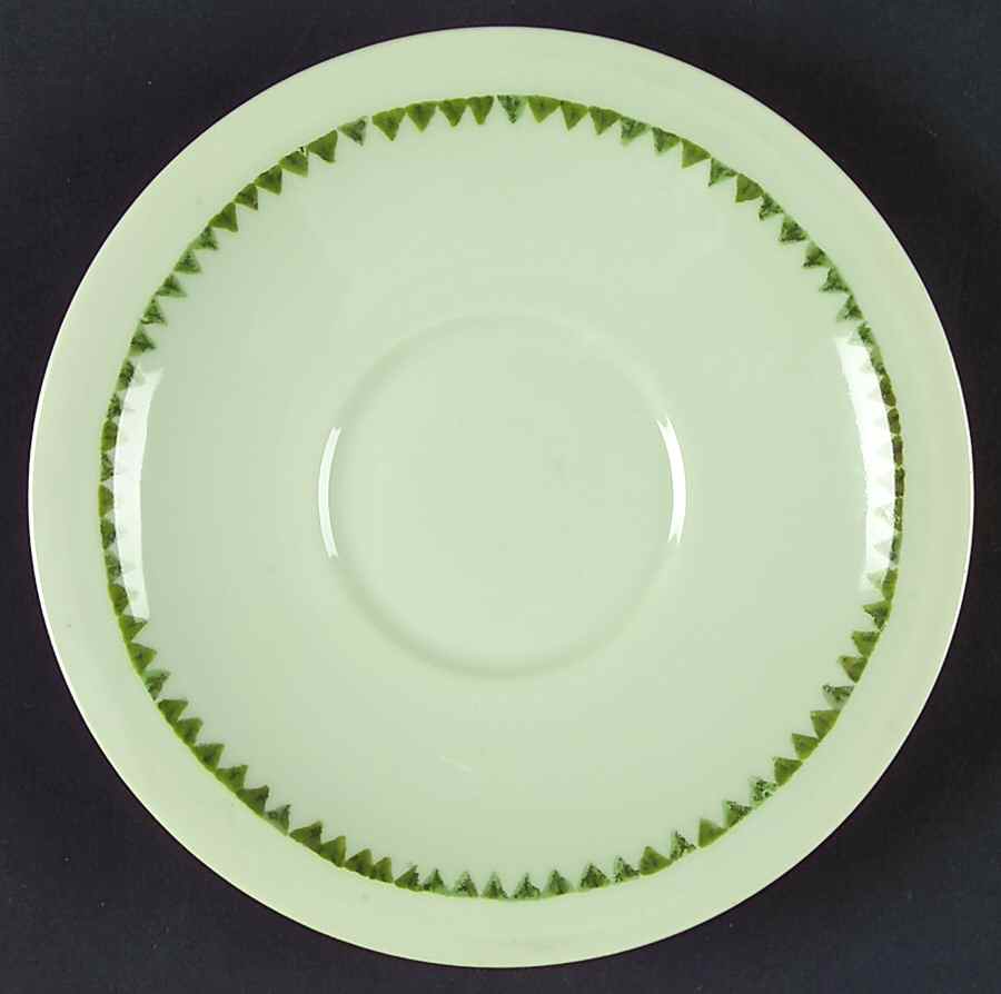 Nicole (Green Background) Saucer by Haviland-1