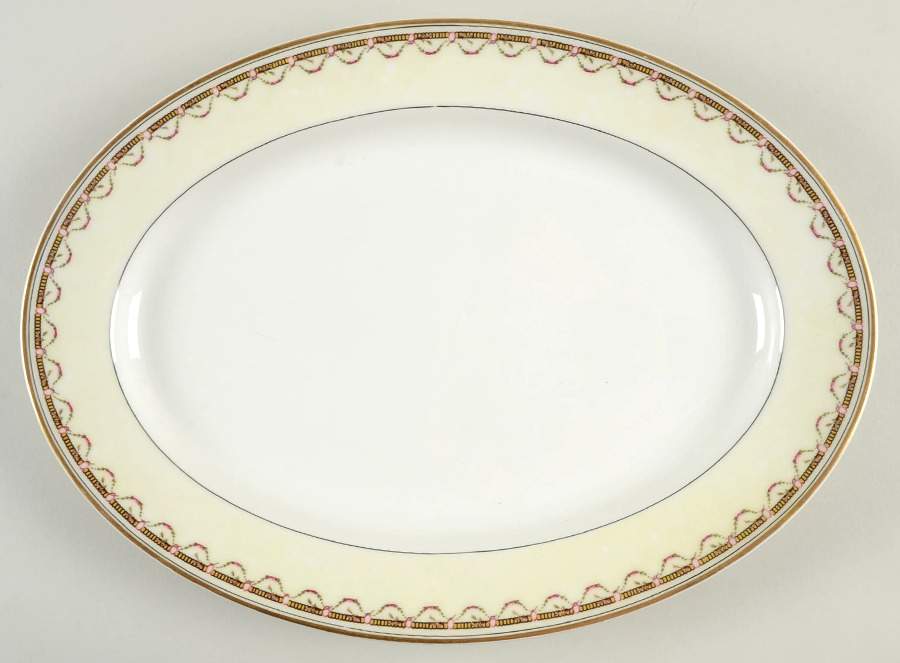 Notre Dame 13" Oval Serving Platter by Haviland-1
