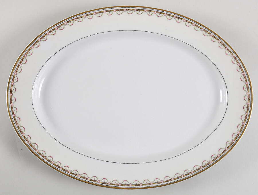 Notre Dame 16" Oval Serving Platter by Haviland-1
