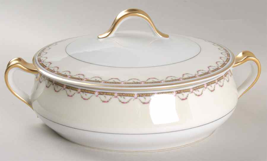 Notre Dame Round Covered Vegetable by Haviland-1