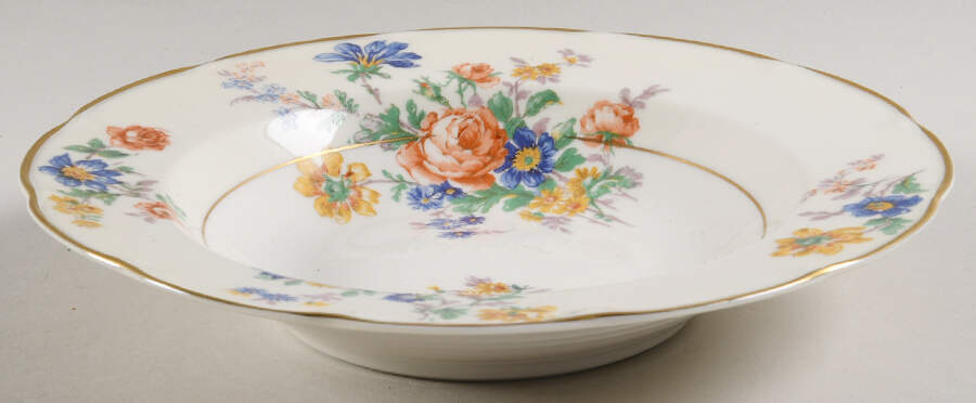 Normandies Garden Rim Soup Bowl by Haviland-1